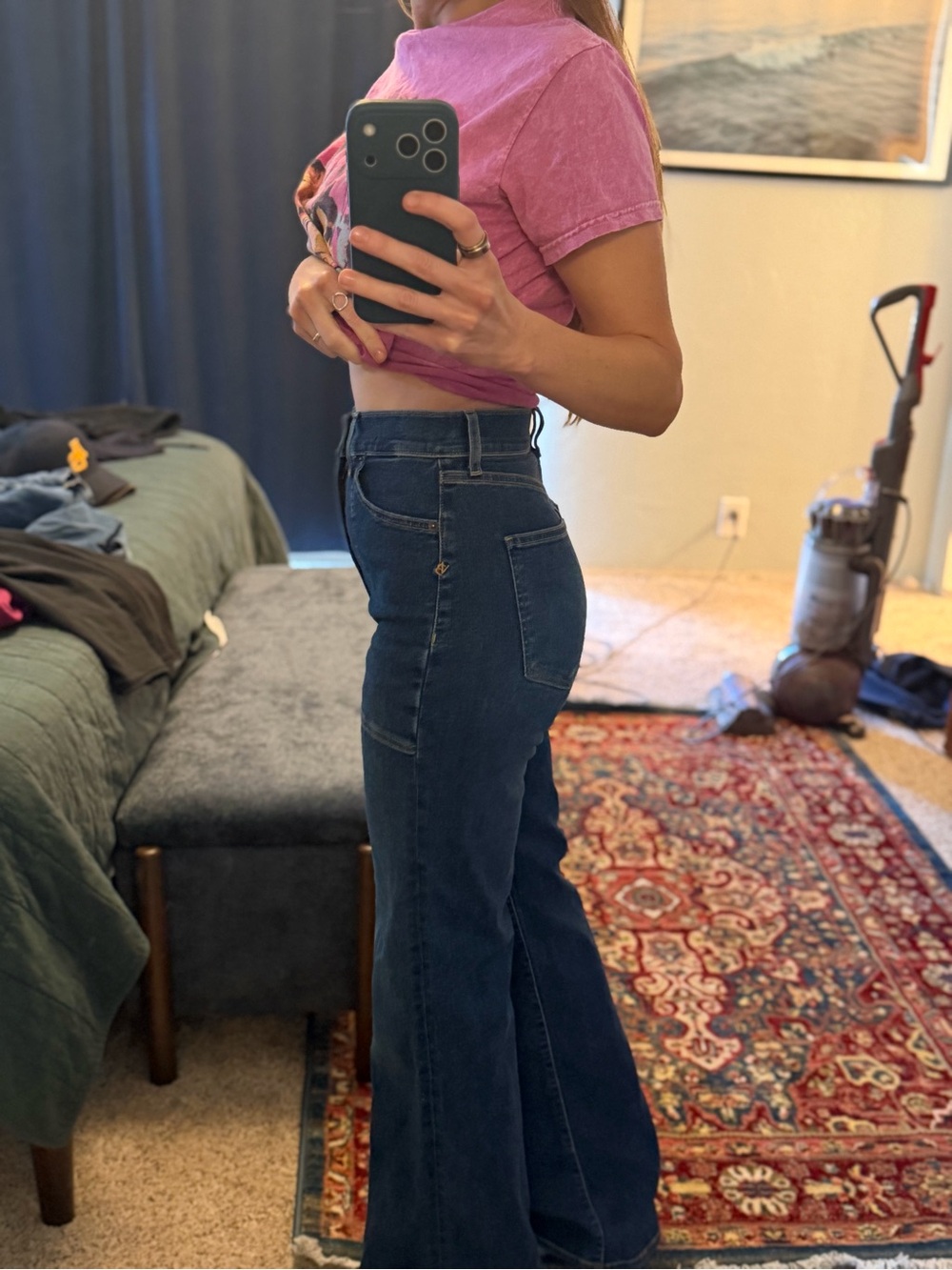 Veronica Beard Blue Denim High-Rise Jeans